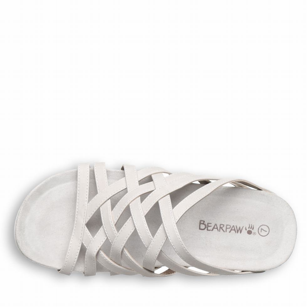 Bearpaw Zinnia Women Sandals White | EJG7746LF